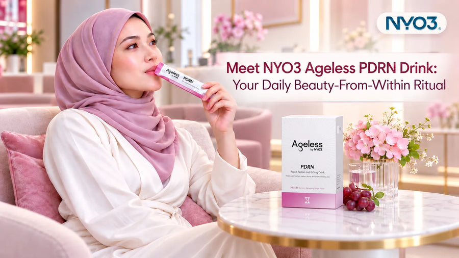 Meet NYO3 Ageless PDRN Drink: Your Daily Beauty-From-Within Ritual