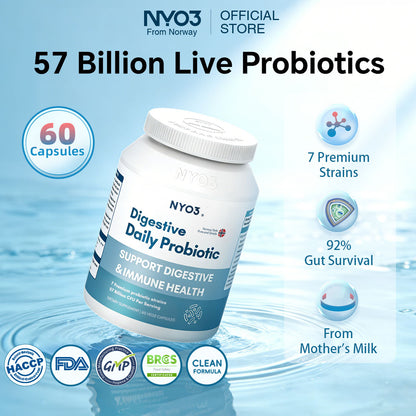 NYO3® Daily Digestive Probiotic Capsules