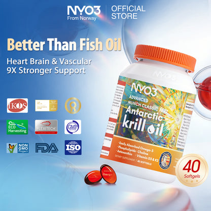 NYO3® Advanced MUNCH CLASSIC 1892 Antarctic Krill Oil Softgels 2.0