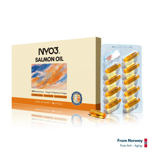 NYO3® 97% Anti-inflammation Salmon Oil Softgels 10 Sochets