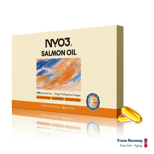 NYO3® Glowish 97% Full-Spectrum Salmon Oil 1000mg – 10 Softgels