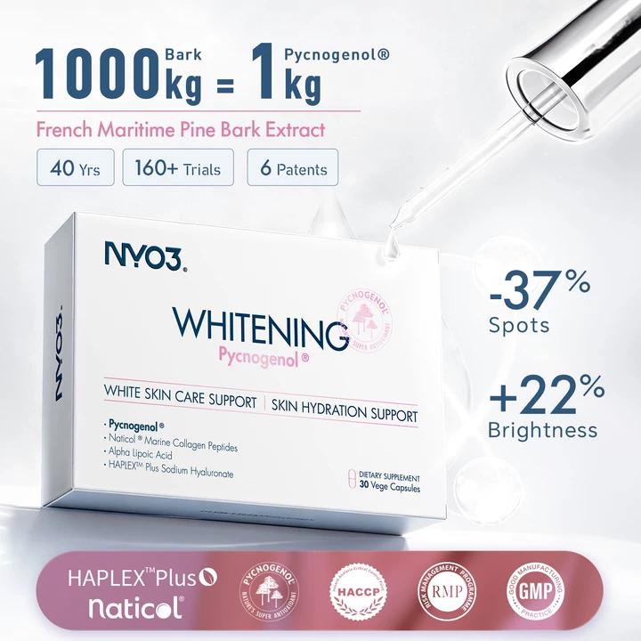NYO3® Whitening Pycnogenol® White Skin Care Hydration Capsules