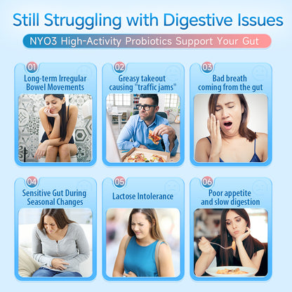 NYO3® Daily Digestive Probiotic Capsules
