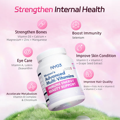 NYO3® Women's Advanced Multi-Vitamins Capsules 545mg