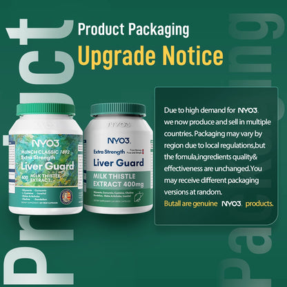 NYO3® Extra Strength Liver Guard Vegetable Capsules