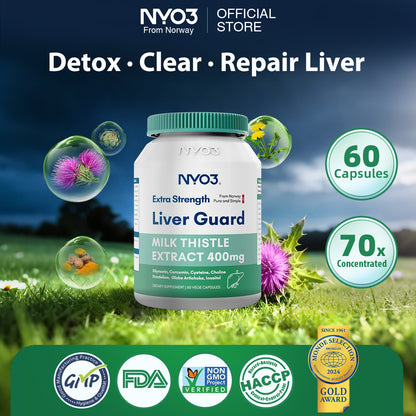 NYO3® Extra Strength Liver Guard Vegetable Capsules