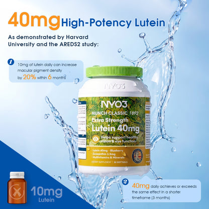 NYO3® Blueberry Extract & Lutein Softgels