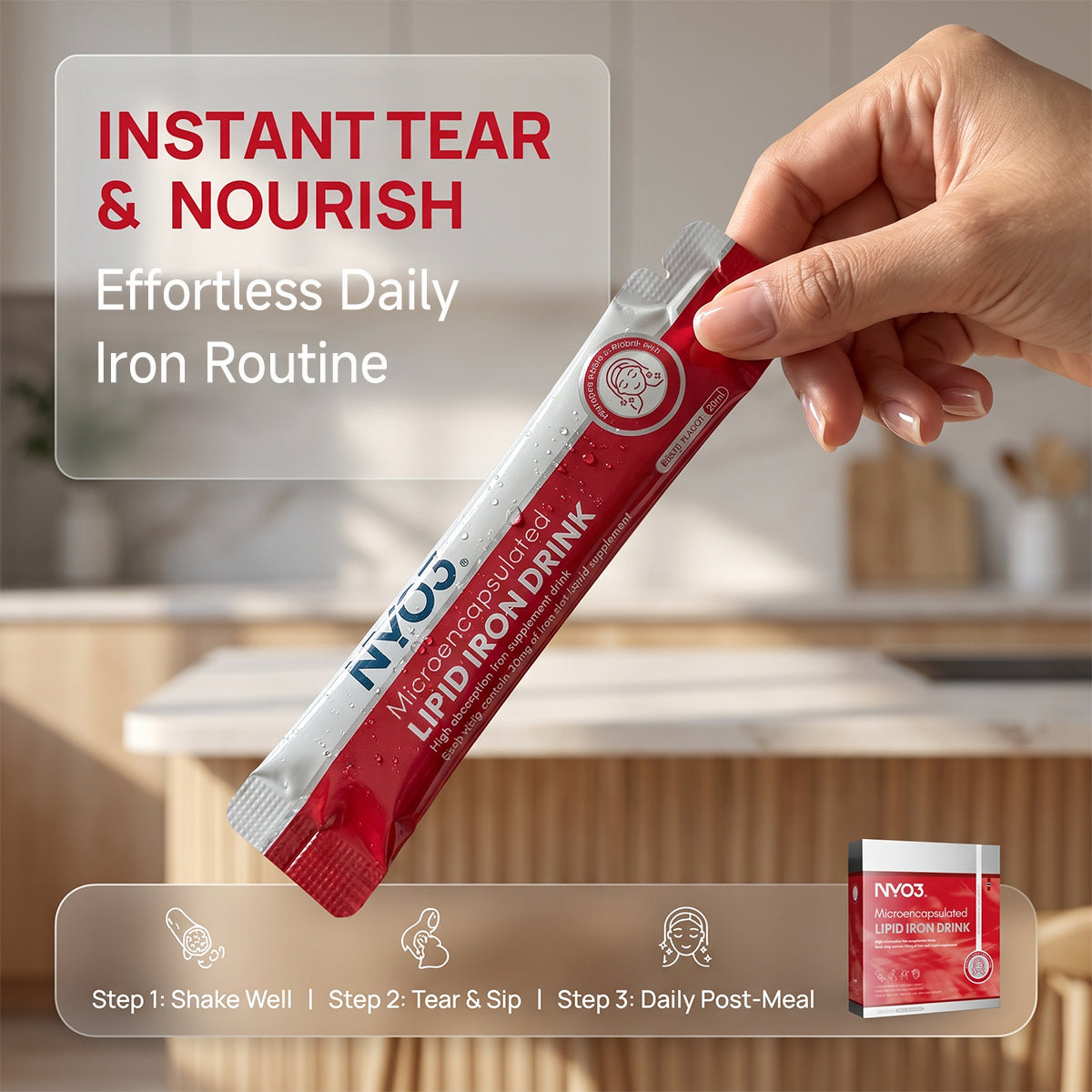 NYO3® Anti-Age Collagen Lipid Iron Drink