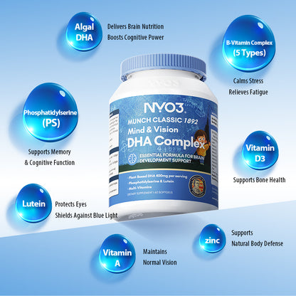 NYO3® CLASSIC 1892 Mind & Vision DHA Complex 60ct(sold out)
