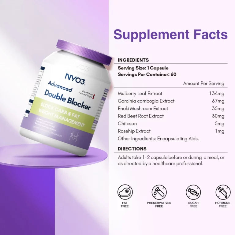 NYO3® Advanced Double Blocker Capsules(Buy More, Save More)