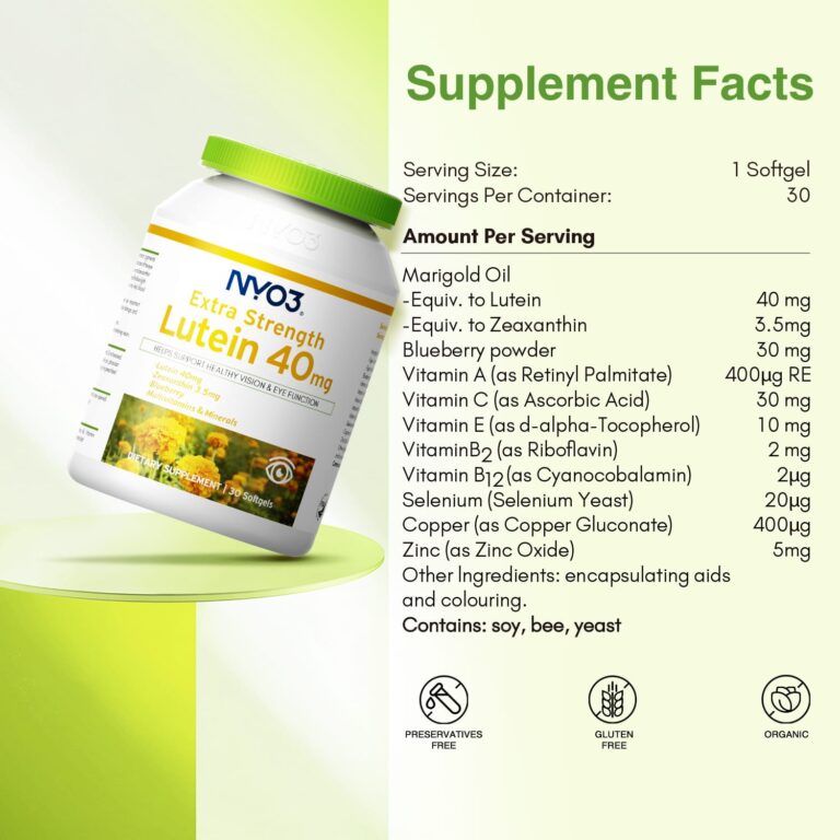 NYO3® Blueberry Extract & Lutein Softgels(Buy More, Save More)