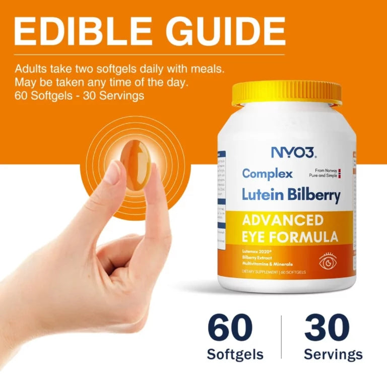 NYO3® Complex Lutein Bilberry Softgels 527mg(Buy More, Save More)
