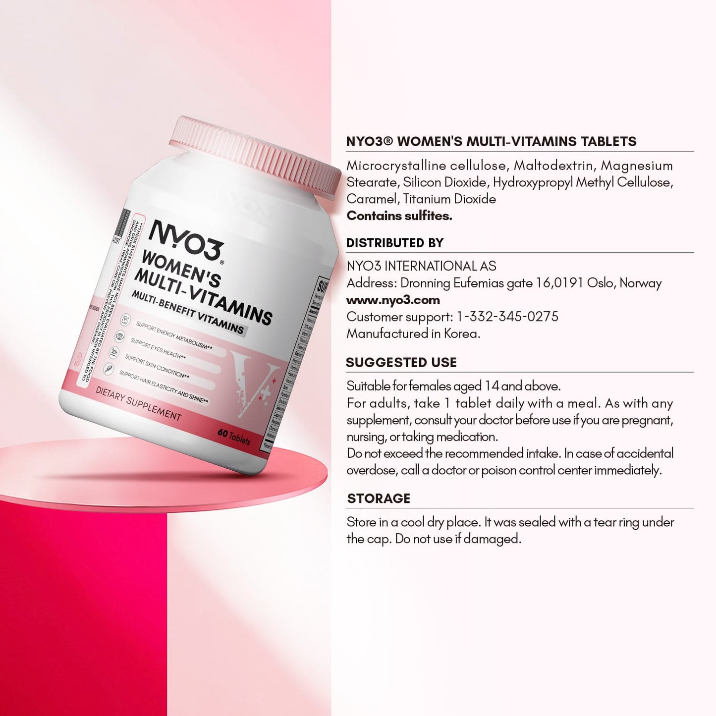 NYO3® Women’s Multi-vitamins Tablets(sold out)