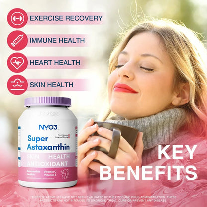 NYO3® Super Astaxanthin Softgels 500mg(Buy More, Save More)