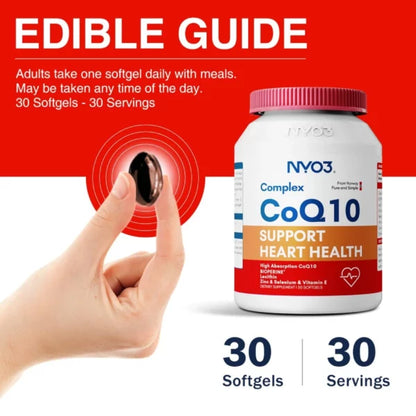 NYO3® Complex Coenzyme Q10 Softgels, 60ct (US except)